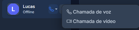 Chamada de voz e vídeo